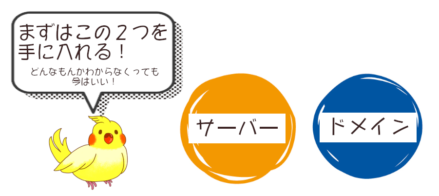 サーバーとドメインを手に入れる